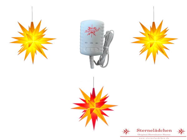 Sterne-Set A1e gelb/gelb-rot/gelb